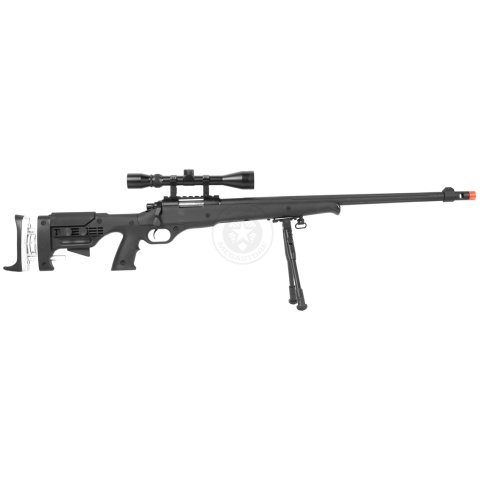 WellFire MB12D Full Metal Bolt Action Sniper Rifle w/  Scope and Bipod