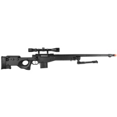 WellFire ShadowOps MK96 AWP Bolt Action Airsoft Sniper Rifle - BLACK