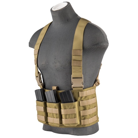 Flyye Industries 1000D Cordura Law Enforcement Chest Rig - KHAKI