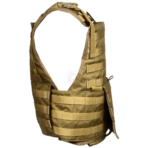 Flyye Industries 1000D Cordura MOLLE PC Tactical Vest (Coyote Brown)