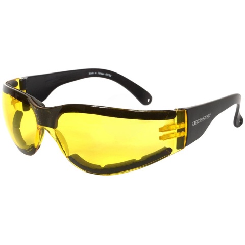 Bobster Shield III Shooting Glasses ANSI Z87 Rated - YELLOW LENS
