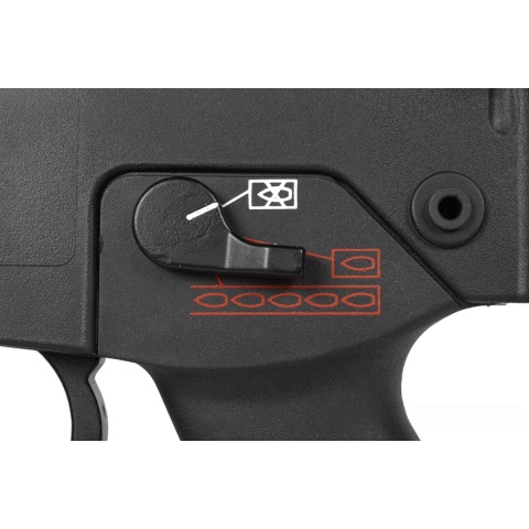 370 FPS DBoys Airsoft Full Metal Gearbox R36C EBB Electric BLOWBACK AEG Rifle - w/ Folding Stock - BLACK - DISCONTINUED