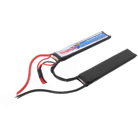 Tenergy 7.4V 1000mAh LiPo Airsoft Crane Stock Butterfly Battery