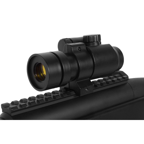 455 FPS DE Airsoft Metal M50P Master Sniper Rifle w/ Red Dot Scope