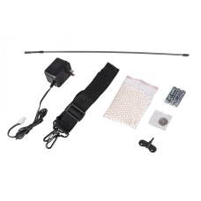 DE M4 CQB RIS Airsoft AEG Rifle w/ Flashlight + Red Dot Scope - (Black)