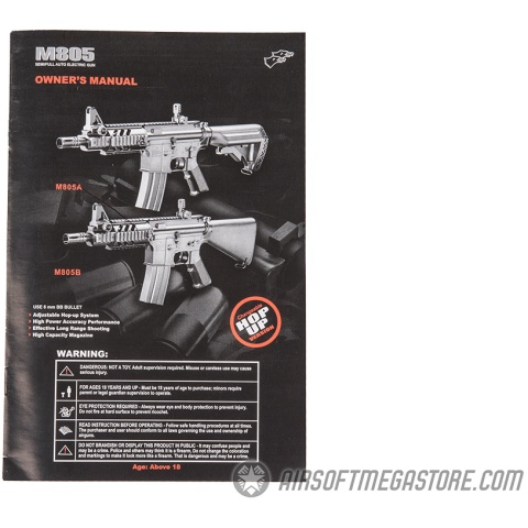 DE M4 CQB RIS Airsoft AEG Rifle w/ Flashlight + Red Dot Scope - (Black)