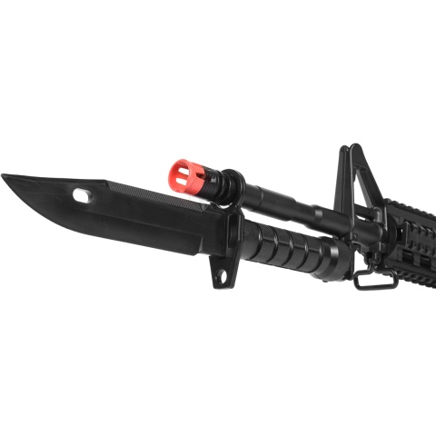 G-Force Airsoft M9 Rubber Blade Training Knife Bayonet - BLACK