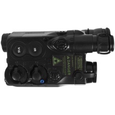 Lancer Tactical 5KU AN/PEQ-16 Battery Box Case RIS Mount w/ Spacer - BLACK