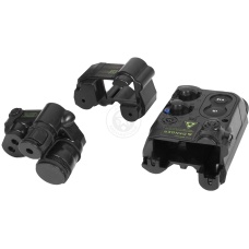 Lancer Tactical 5KU AN/PEQ-16 Battery Box Case RIS Mount w/ Spacer - BLACK