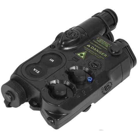 Lancer Tactical 5KU AN/PEQ-16 Battery Box Case RIS Mount w/ Spacer - BLACK