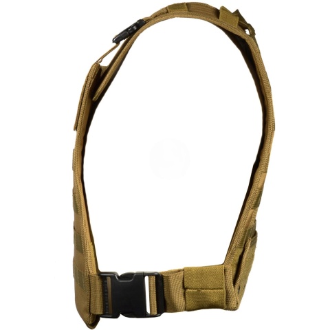 G-Force Tactical Compact Plate Carrier w/ MOLLE Webbing - COYOTE BROWN