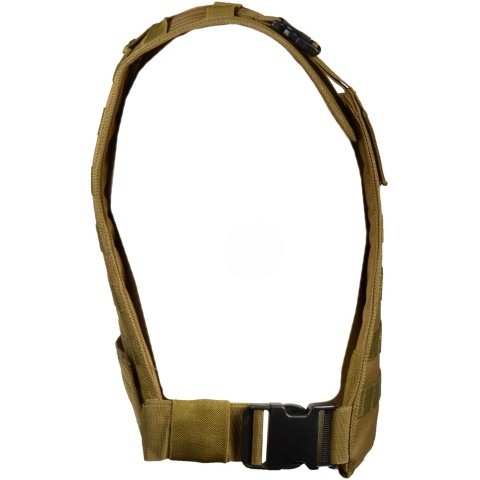 G-Force Tactical Compact Plate Carrier w/ MOLLE Webbing - COYOTE BROWN