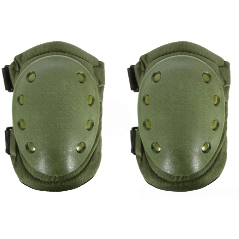 G-Force Outdoor Tactical Knee Pads w/ Nonslip Rubber Cap - OLIVE DRAB
