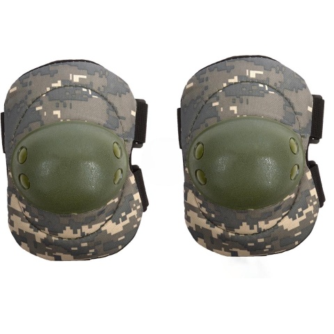 G-Force Outdoor Tactical Elbow Pads w/ Nonslip Rubber Cap - ACU