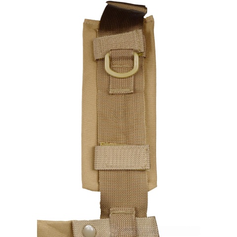 G-Force Warrior 1000D MOLLE Chest Rig - w/ 6 Mag Pouches - COYOTE