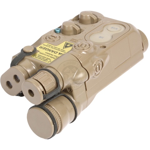 Lancer Tactical 5KU AN/PEQ-16 Battery Box Case RIS Mount - FLAT DARK EARTH