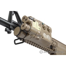 Lancer Tactical 5KU AN/PEQ-16 Battery Box Case RIS Mount - FLAT DARK EARTH