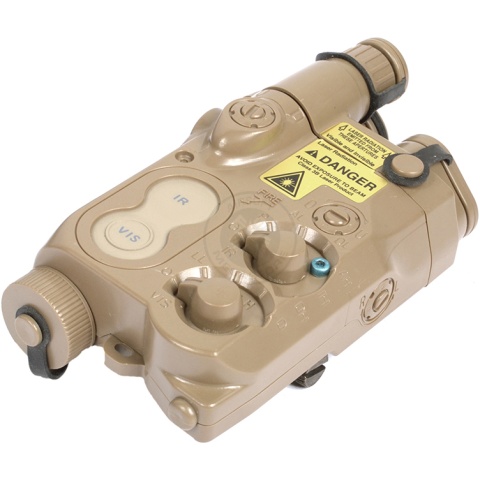 Lancer Tactical 5KU AN/PEQ-16 Battery Box Case RIS Mount - FLAT DARK EARTH