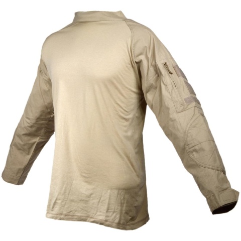 Rothco Military Combat Shirt w/ Reinforced Elbows - DESERT SAND