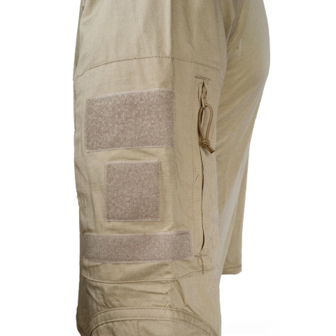 Rothco Military Combat Shirt w/ Reinforced Elbows - DESERT SAND