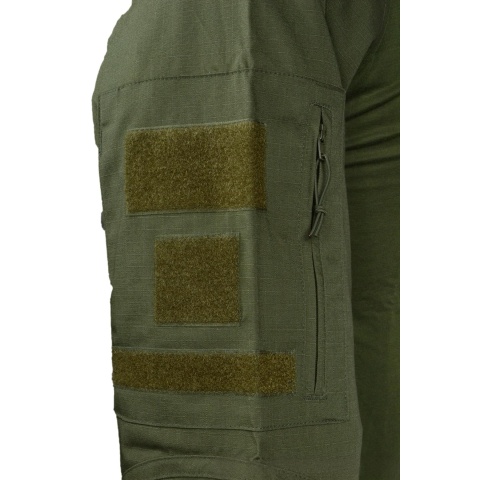 Rothco Military Combat Shirt w/ Reinforced Elbows - OD GREEN
