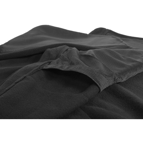 Rothco ECWCS Polar Fleece Jacket w/ Reinforced Elbows - BLACK