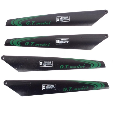 GT Model Set of 4 Replacement Main Rotor Blades ? For QS8005 RC Remote Control Helicopter