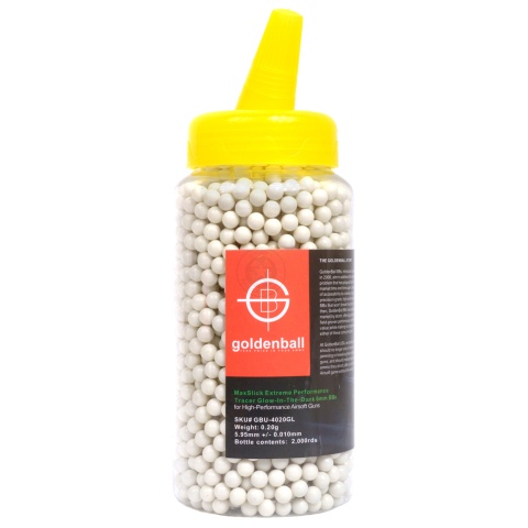 CYBER MONDAY - Golden Ball 2000 Round 0.20g MaxSlick Seamless Tracer BB Bottle