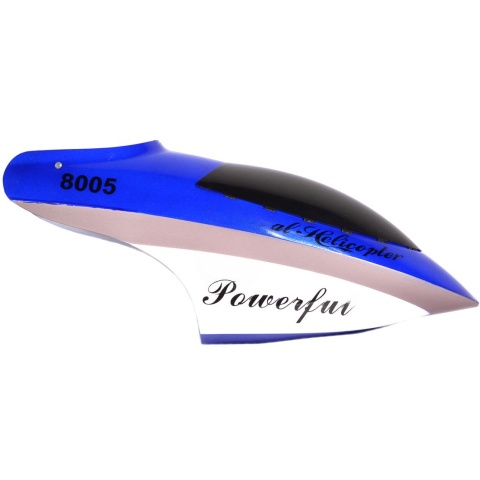 GT Model Head Cover Cabin Canopy Replacement for 3.5 Channel QS8005 Coaxial RC Helicopter - BLUE
