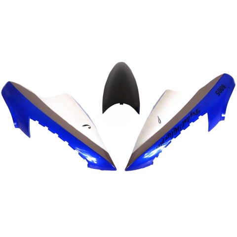 GT Model Head Cover Cabin Canopy Replacement for 3.5 Channel QS8005 Coaxial RC Helicopter - BLUE
