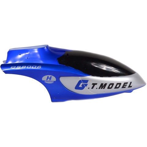 GT Model Head Cover Cabin Canopy Replacement for 3.5 Channel QS8006 Coaxial RC Helicopter - BLUE