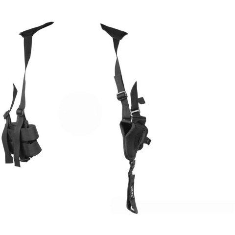 G-Force Police Shoulder Pistol Holster - 1000D Construction - BLACK