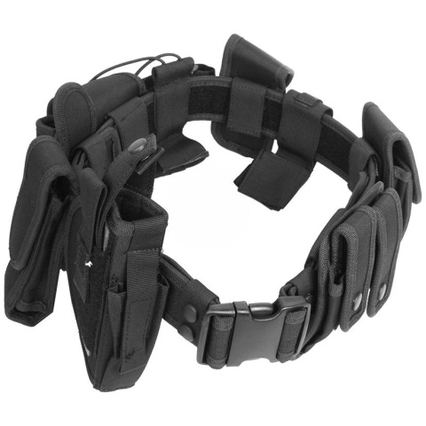 AMA 1000D Police Utility Belt w/ Holster - BLACK
