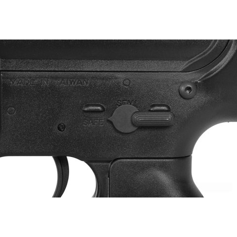 SRC AMS Stryke Series SR15-A4 RIS Carbine Airsoft AEG Rifle - BLACK