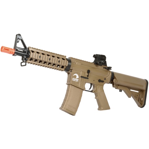 AMS-SRC Stryke Series SR15 MK18 RIS Full Metal Gearbox AEG Rifle - TAN (DISCONTINUED)
