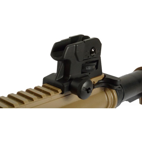 AMS-SRC Stryke Series SR15 MK18 RIS Full Metal Gearbox AEG Rifle - TAN (DISCONTINUED)
