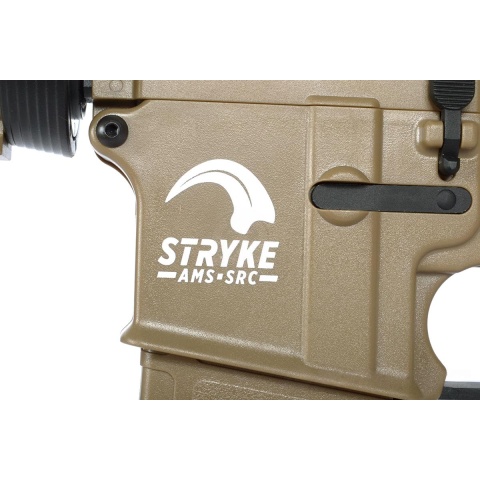 AMS-SRC Stryke Series SR15 MK18 RIS Full Metal Gearbox AEG Rifle - TAN (DISCONTINUED)