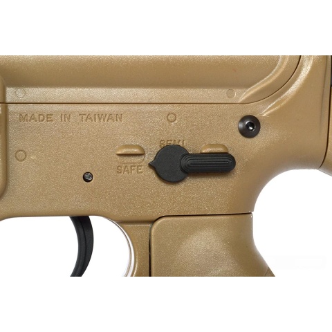 SRC AMS Stryke Series SR15-A3 MK18 RIS Airsoft AEG Rifle - TAN