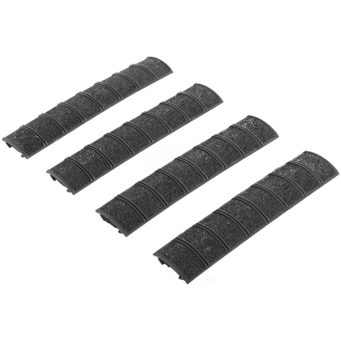DBoys Set of 4 ?Rough Grip? Textured RIS Rail Covers - BLACK