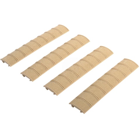 DBoys Set of 4 ?Rough Grip? Textured RIS Rail Covers - TAN