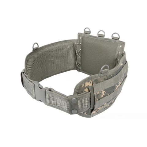 NcStar Low-Profile MOLLE Battle Belt w/ Internal QD Combat Belt - ACU