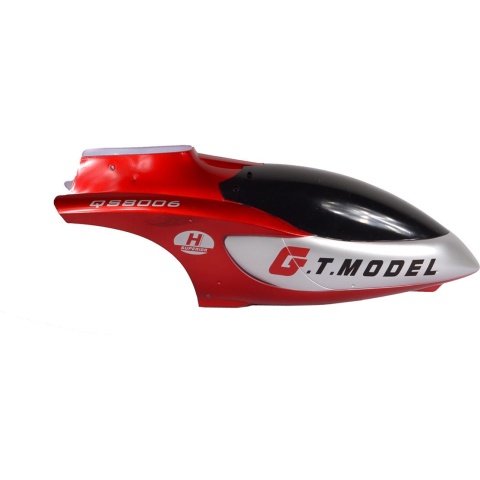 GT Model Head Cover Cabin Canopy Replacement for 3.5 Channel QS8006 Coaxial RC Helicopter - RED