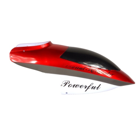 GT Model Head Cover Cabin Canopy Replacement for 3.5 Channel QS8005 Coaxial RC Helicopter - RED