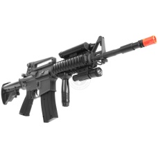 DBoys M4 RIS Full Auto Airsoft AEG w/ PEQ Box + Laser + Grip
