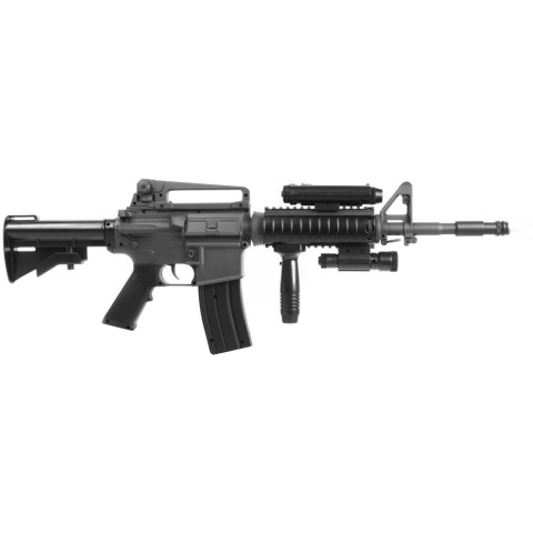 DBoys M4 RIS Full Auto Airsoft AEG w/ PEQ Box + Laser + Grip
