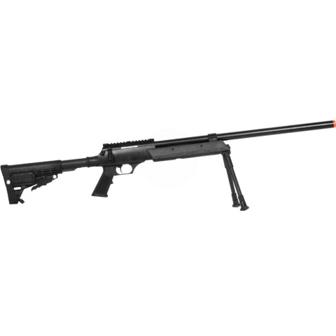 WellFire MB13B APS SR-2 Metal Sniper Rifle w/ Metal Bipod - BLACK