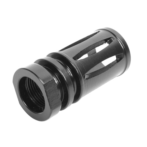 DBoys Full Metal Standard 14mm CCW Flash Hider for M4 / M16 AEG Rifles
