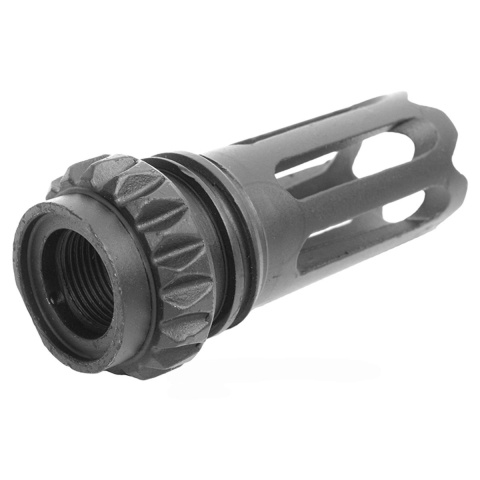 DBoys Full Metal SHARK 14mm CCW Flash Hider for M4 / M16 AEG Rifles