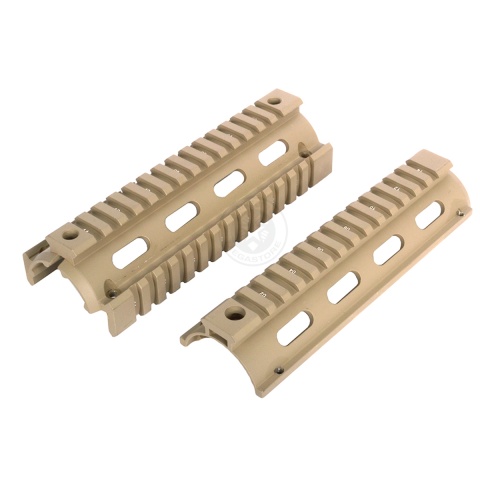 AIM Sports 6.5-Inch M4A1 Carbine Length Drop-In Quad Rail - TAN