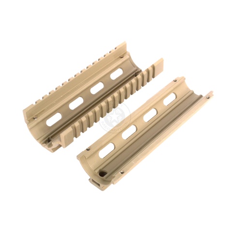 AIM Sports 6.5-Inch M4A1 Carbine Length Drop-In Quad Rail - TAN